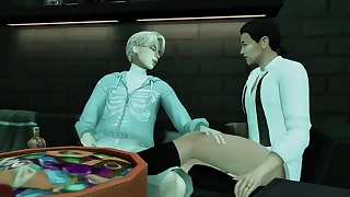 STEPBROTHER SEDUCED HIS STEPNEPHEW FOR HARD ANAL SEX AND FACEFUCK ON HALLOWEEN (SIMS   ANIME HENTAI   SFM)